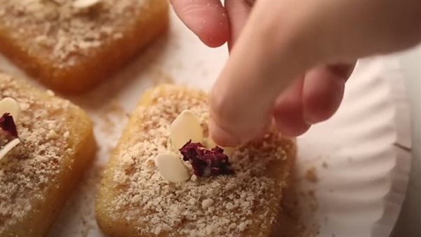 طريقة عمل بسبوسة