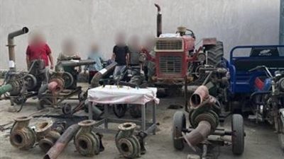 ماكينات ري ومواتير مياه.. القبض على تشكيل عصابي بتهمة السرقة في المنيا 