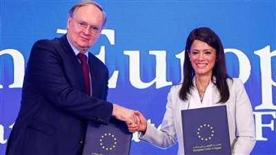 المشاط توقع مع سفير الاتحاد الأوروبي مبادرة المرفق الأوروبي الأخضر بقيمة 7 ملايين يورو