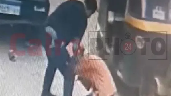 زوج يسحل زوجته بالعجوزة