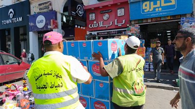 غلق وتشميع وإزالة مبانٍ مخالفة بالمنطقة المركزية والأحياء بمدينة دمياط الجديدة