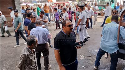 حملة مكبرة لإزالة إشغالات شارع العشرين في الجيزة| صور