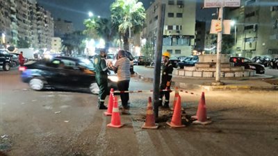 رائحة منتشرة في الجو.. السيطرة على تسريب بخط غاز رئيسي بحدائق القبة