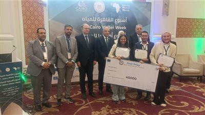 فوز فريق قسم المياه بهندسة القاهرة بالمركز الأول في مسابقة أفضل مشروع تخرج 