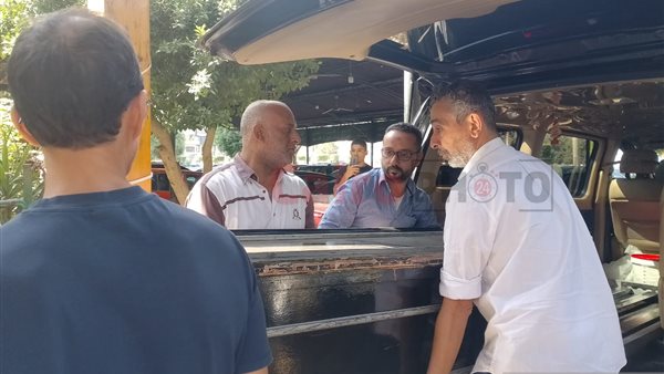 مصطفى هريدي في جنازة