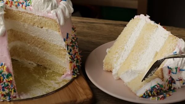 طريقة عمل كيكة إسفنجية