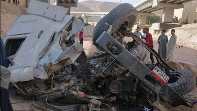 مصرع 3 أشخاص إثر سقوط سيارة من أعلى كوبري الهضبة بأسيوط