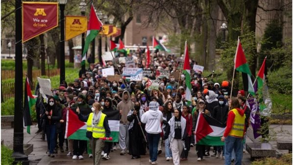 مظاهرات داعمة لغزة