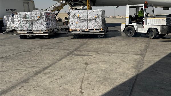 جانب من المساعدات