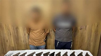 بحوزتهم 12 فرد خرطوش.. القبض على عنصرين إجراميين لاتجارهما في الأسلحة النارية ببني سويف 