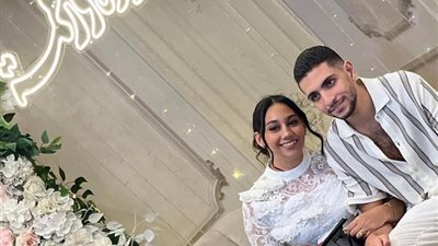 عقد قران بطل السباحة أيمن صبور صاحب طيف التوحد