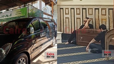 وصول جثمان شريفة ماهر إلى مسجد مصطفى محمود استعدادًا لصلاة الجنازة عليها