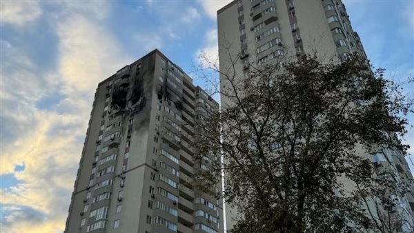 مبنى أوكراني مدمر