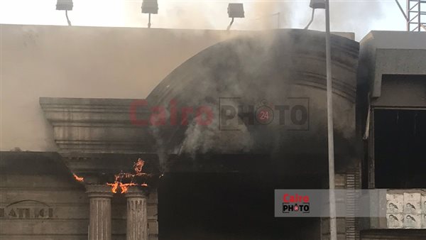 حريق بنادي الزمالك