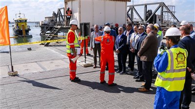 بالتعاون مع بتروسيف.. ميناء دمياط يجري التجربة العملية مصر الجديدة 1