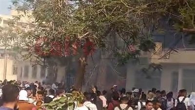 إخلاء مبنى كلية التربية الرياضية بجامعة المنيا بعد اندلاع حريق بداخله وإصابة شخصين