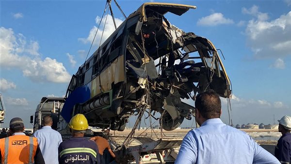 أثناء رفع آثار الحادث