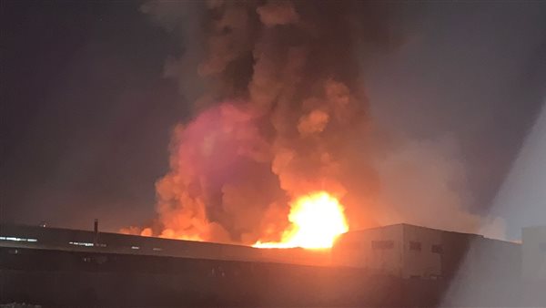 حريق مصنع ببورسعيد