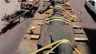 مصدر بالآثار: الصورة المتداولة لنقل القطع الأثرية بالإسكندرية تنسب لـ ملك غير معروف 