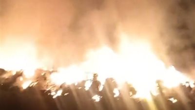 خسائر بـ 6 ملايين جنيه.. السيطرة على حريق شونة قش أرز بالدقهلية 