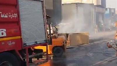 اندلاع حريق في مخزن خشب بمنطقة مؤسسة الزكاة بالمرج