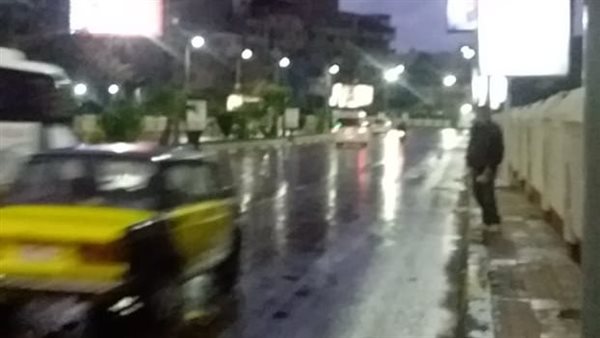 أمطار متوسطة بالإسكندرية
