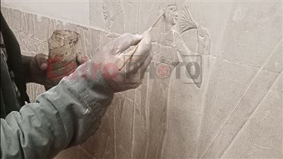 بعد معالجتها.. ننشر الصور الأولى لجدران مقبرة مريروكا بسقارة