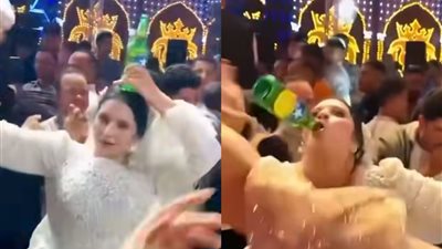 تتعارض مع قيم المجتمع.. عروس تتصدر التريند بسبب رقصها بزجاجة البيرة