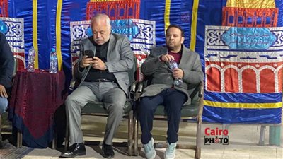 أشرف زكي يقدم واجب العزاء في والدة أحمد محارب بمسجد أسد بن الفرات