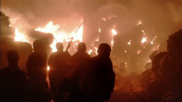 حريق بمصنع قطن بأسيوط