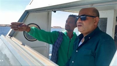 وكيل تعليم أسوان يشهد تشغيل مركب الصيد لأول مرة بمدرسة الصيد وتربية الأسماك