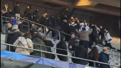 اشتباكات بين جماهير فرنسا وإسرائيل خلال مباراة المنتخبين في دوري الأمم الأوروبية