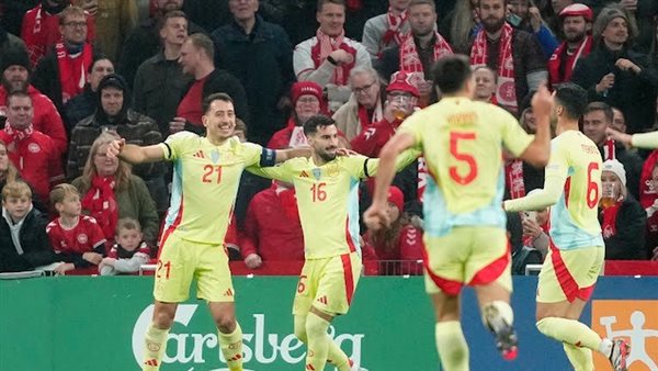 مباراة إسبانيا والدنمارك