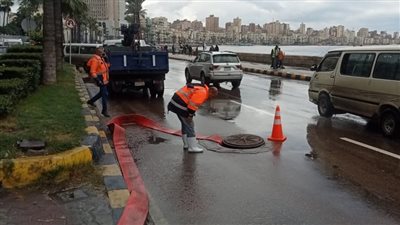 محافظة الإسكندرية ترفع درجة الاستعداد القصوى للتعامل مع الأمطار الغزيرة 
