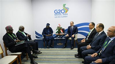 الرئيس السيسي يناقش مع نظيره النيجيري أوضاع السلم والأمن في القارة الإفريقية