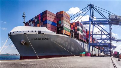 ميناء دمياط يستقبل 21 ألفًا و257 طنا من القمح والحديد والأبلاكاش