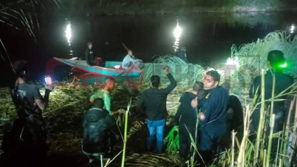 حادث انقلاب سيارتين