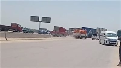 حجز سائق تريلا لاتهامه بالسير برعونة على الدائري