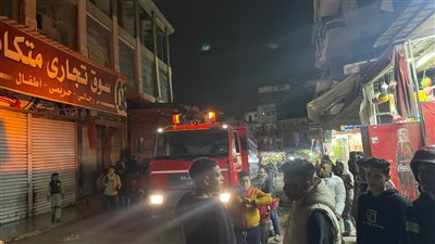 السيطرة على حريق مخزن زيت بجوار الطريق الدائري بالقليوبية