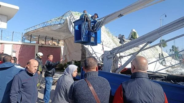  رفع سقف نادي الإسكندرية