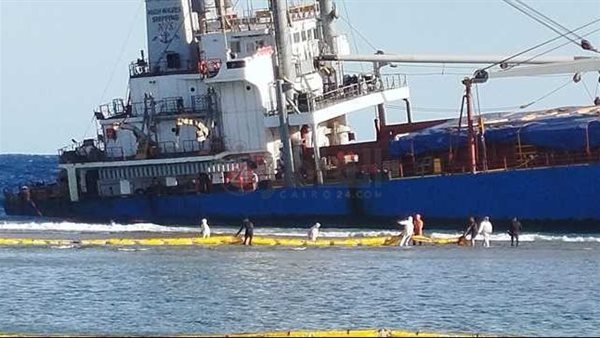 السفينة بعد شحوطها