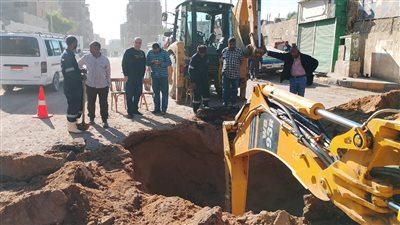 إصلاح كسر مفاجئ بخط طرد محطة الدماس (1) بأسوان.. وعدم قطع مياه الشرب