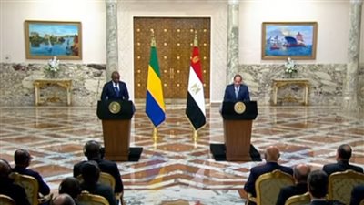 السيسي: الجابون تخوض عملية انتقالية ناجحة تحقيقا لتطلعات شعبها في الديمقراطية