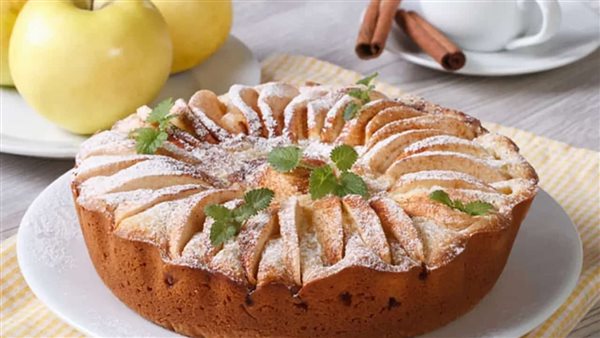 طريقة عمل كيكة التفاح