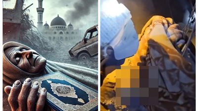 تمسك مصحفا بيديها.. فيديو انتشال جثمان مسنة فلسطينية يثير تعاطف مستخدمي السوشيال ميديا