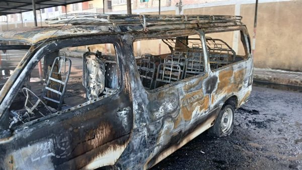 نشوب حريق في سيارة