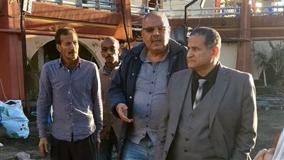 مدير نادي المعلمين بالإسكندرية وأمين صندوق النقابة العامة يتفقدان آثار حريق قاعة أفراح