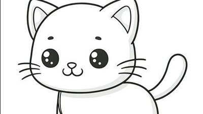 صور | رسمة قطة للأطفال.. من الأرقام إلى كيتي المحبوبة