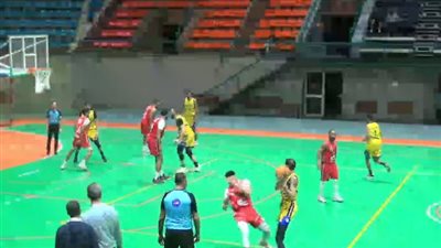 إصابة عمرو زهران لاعب سلة الأهلي في مباراة الجزيرة بدوري المرتبط