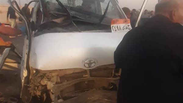 حادث انقلاب ميكروباص